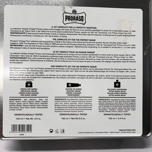 The Complete Kit for the Perfect Shave in a decorative Tin. - Picture 7 of 8